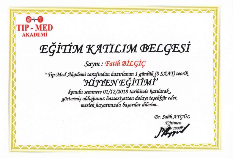 Su Deposu Temizliği Sertifikası 6